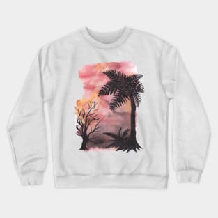 Palm trees and sunset Crewneck Sweatshirt